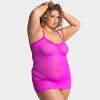 Smart and Sexy Women's Sheer Mesh & Lace Chemise Lingerie - 3 of 4
