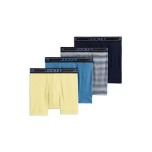 Jockey Men's Lightweight Cotton Blend 5" Boxer Brief - 4 Pack - 1 of 4