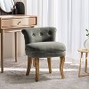Serena Vanity Stool With Tufted Backrest | HULALA¬†HOME - 2 of 4