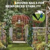 Metal Garden Arch Trellis, Wedding Arch Flowers Frame Backdrop Stand, Garden Arch Arbor for Climbing Plants, Metal Archway for Party Decor - 3 of 4