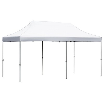Maggift Canopies and Gazebos, Instant Setup Shade for Camping, Parties or Outdoor Events, Easy to Set Up and Take Down, White，240"*120"*132"