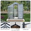 Aoodor 6' x 8' Walk-in Greenhouse Polycarbonate Panel Hobby Greenhouses with Aluminum Frame Heavy Duty with 1 Vent Window & Lockable Door - 4 of 4