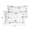 Unique Bargains Soft Breathable Floral Pattern Machine Washable Envelope Closure Pillowcase 2 Pcs - 4 of 4