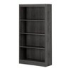 South Shore 56" 4 Shelf Decorative Bookshelf: Gray Oak, Adjustable Laminate Storage - 2 of 4