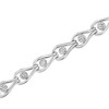 Haus of Brilliance Silver 1/10 Cttw Miracle-Set Diamond Pear Shape and Bezel Link Bracelet - 4 of 4