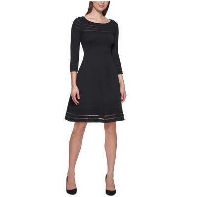 Jessica Howard Womens Illusion Hem Sweater Dress