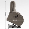 Infinite Position Power Lift Recliner Chair with Massage, Lumbar Heating, USB Charging Port and Cup Holders - 4 of 4