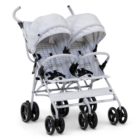 White and gold outlet stroller