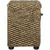 Musa Braided Brown Wash Wicker Nightstand With Drawer And 8"H Storage - Brown Wash - Safavieh. - 3 of 4