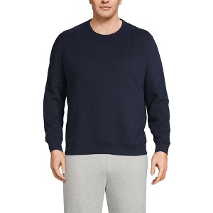 Lands' End Men's Long Sleeve Serious Sweats Crewneck Sweatshirt - 1 of 4