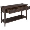 NicBex 3 Drawer Console Table with 1 Open Bottom Shelf,Entryway Table with Matte Round Deco Knobs,Modern Couch Table for Living Room - 2 of 4