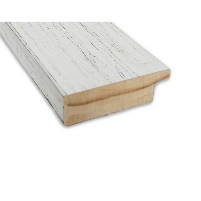 Shiplap White Wood Framed Magnetic Board 28 x 16 in.