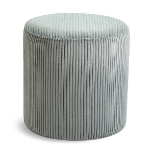 Meridian Furniture,Roy Microsuede Fabric Ottoman/Stool - 1 of 4