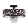 Livex Lighting Allendale 3 - Light Semi-Flush Mount in  Bronze - 2 of 4