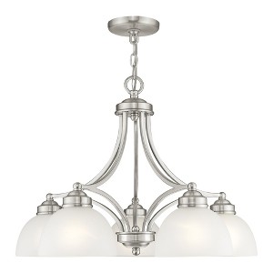 Livex Lighting Somerset 5 - Light Chandelier in  Brushed Nickel - 1 of 4