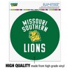 Missouri Southern State University Lions Logo Automotive Car Window Locker Circle Bumper Sticker - 3 of 4