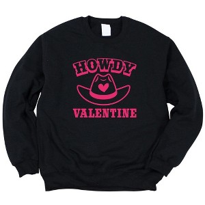 Simply Sage Market Women's Graphic Sweatshirt Howdy Valentine - 1 of 3