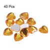 Unique Bargains Craft Embellishments Acrylic Heart Rhinestone Flat Back Gems 40 Pcs - 3 of 4