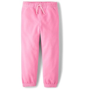 The Children's Place Girls Active Garment Dyed Premium Fleece Jogger Pants - 1 of 4