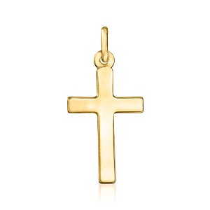 Ross-Simons Italian 18kt Yellow Gold Cross Pendant Size 1.13 - 1 of 4