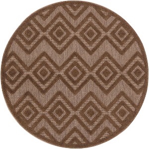 Nourison Versatile Solid Diamond Indoor Outdoor Flatweave Area Rug - 1 of 4