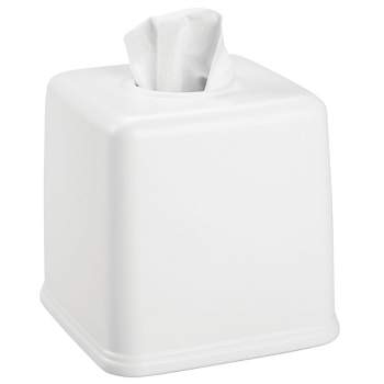 mDesign Plastic Square Facial Tissue Box Cover Holder