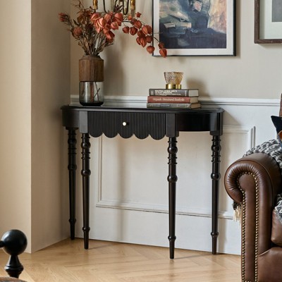 Etelifrank 39" Modern Solid Wood Console Table for Entryway