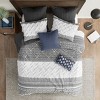 NicBex Farmhouse Cotton Comforter Set Cozy Bedding Set, Duvet Cover Set with Chenille Tufting Bedding Comforter Sets, 1 Duvet Cover, 2 Pillow Shams - 3 of 4