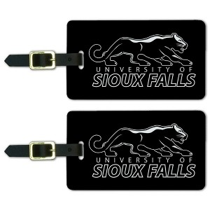 University of Sioux Falls Secondary Logo Luggage ID Tags Suitcase CarryOn Cards  Set of 2 - 1 of 4