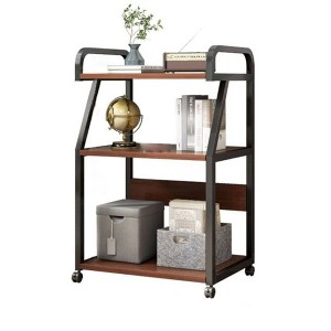 Printer Stand,3 Tier Mobile Printer Table with Storage Shelf, Multifunctional Rolling Printer Cart with Wheels for Home Office Organization - 1 of 4