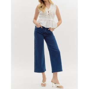 Women's Pearl Embellished Jeans - entro - 1 of 4