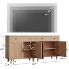 Wooden Storage Cabinet with Drawer & Doors, Multi-Purpose Sideboard Buffet for Living Room, Dining Room, Office - 4 of 4