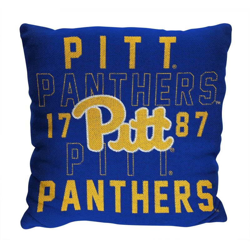 NCAA Pittsburgh Panthers Stacked Woven Pillow, 1 of 4