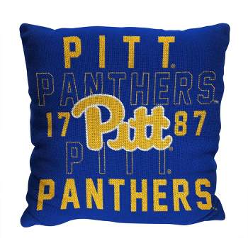 NCAA Pittsburgh Panthers Stacked Woven Pillow