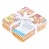 Hudson Baby Infant Girl Flannel Cotton Washcloths, Peace Love Flowers 10 Pack, One Size - 2 of 4
