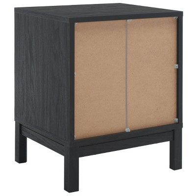 Galio Black and Gold 2-Drawer Nightstand