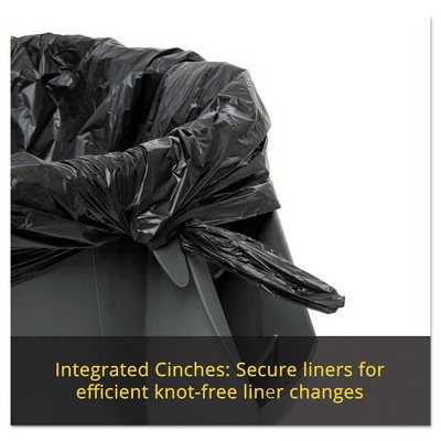 White 20-Gallon Round Plastic Touchless Trash Can