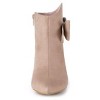 Allegra K Women's Stiletto Heel Pointed Toe Bow Ankle Boot - 2 of 4
