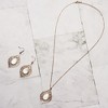 Pavilion Gift Company - Rose Gold Lace Leaf - Mother of Pearl Necklace - Necklaces - 2 of 4