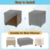 Unique Bargains Polyester Rectangular Stretchy Elastic Stool Cover - 4 of 4