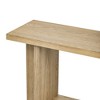 Okak Minimalist Ash Veneer Console Table with T-Shaped Legs,Modern Entryway Table Foyer Tables for Entryway,Hallway,Living Room - 4 of 4