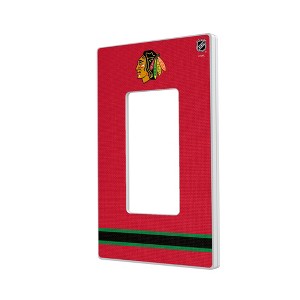 NHL Western Conference Teams Stripe Hidden-Screw Light Switch Plate for Single Rocker - 1 of 4