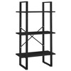 vidaXL Storage Shelf Black 23.6 in.x11.8 in.x41.3 in. Engineered Wood - 2 of 4