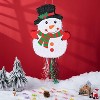 Christmas White Snowman Pinata - Christmas Decorations,with Large Pull String with Blindfold Bat - 3 of 4