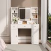 INFURNIC Vanity Tables Smart Mirror Dressing Table with Drawers and Storage for Bedrooms, White, 43.31"*15.75"*55.91" - 3 of 4