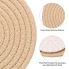 Unique Bargains Indoor Non-slip Absorbent Cotton Rope Plant Saucers Set of 4 - 4 of 4
