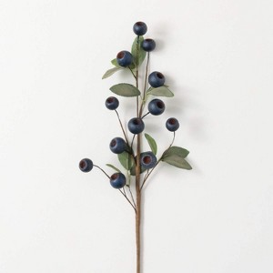Artificial Blue Pod Stem Blue 25.5"H - 1 of 2