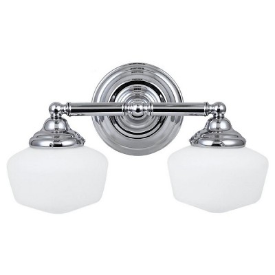 17.25" Academy Two Light Wall / Bath Chrome - Sea Gull Lighting