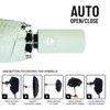 Travel Umbrellas for Rain Automatic Folding Sun Umbrella for Walking Waterproof Windproof Umbrellas for Women and Men, Green - 4 of 4