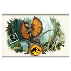 Trends International Jurassic World: Dominion - Dilophosaurus Focal Framed Wall Poster Prints - 1 of 4